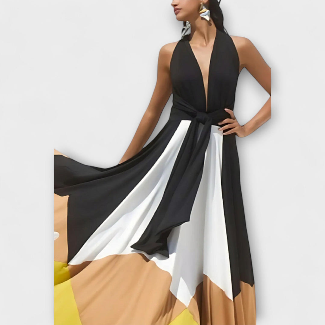 Nava  ™ ｜ Dlhé šaty s odhaleným chrbtom