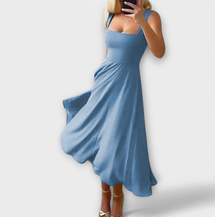 Agáta™ ｜Κομψό φόρεμα χωρίς μανίκια