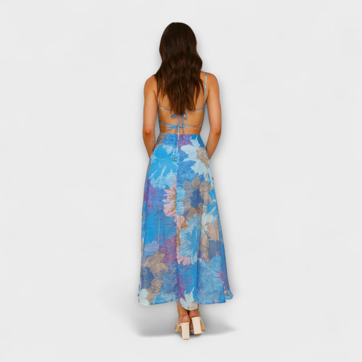 Audrey - Šaty s kvetinovým vzorom na ramienkach pre dámy - Štýlové a zvodné