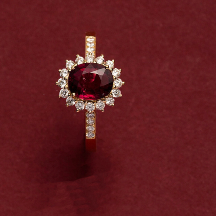 RED STONE ΑΣΗΜΕΝΙΟ ΔΑΧΤΥΛΙΔΙ ΜΕ ΡΟΥΜΠΙΝΙ BESCR0033