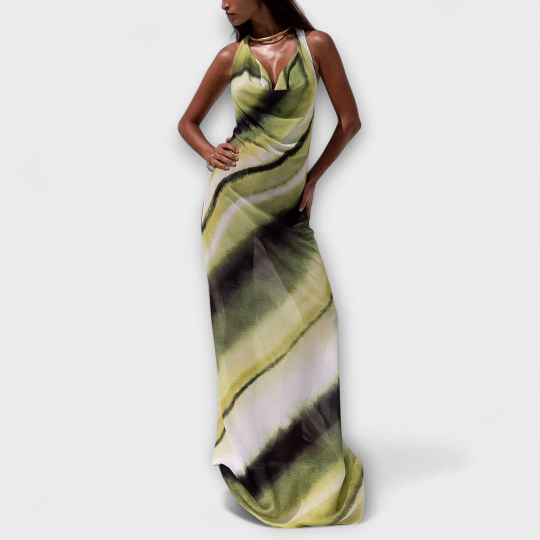 Eliána ™ ｜Klasické Tie-Dye Gradient Maxi Šaty