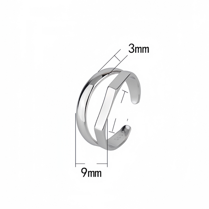 DOUBLE TEXTURE ΑΣΗΜΕΝΙΟ ΔΑΧΤΥΛΙΔΙ BESCR0036