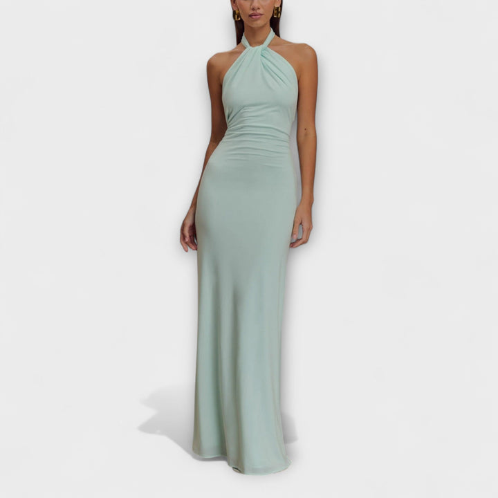 Lagune ™ ｜Slinky Halter Maxi Šaty