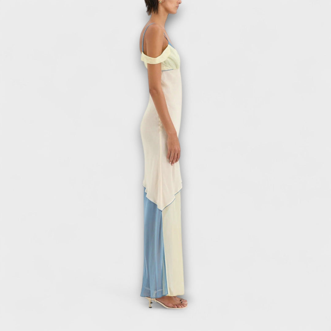 Alora ™ ｜Μίντι φόρεμα Thames με λεπτομέρεια splicing