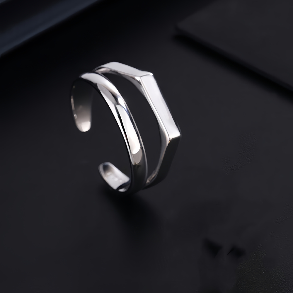 DOUBLE TEXTURE ΑΣΗΜΕΝΙΟ ΔΑΧΤΥΛΙΔΙ BESCR0036