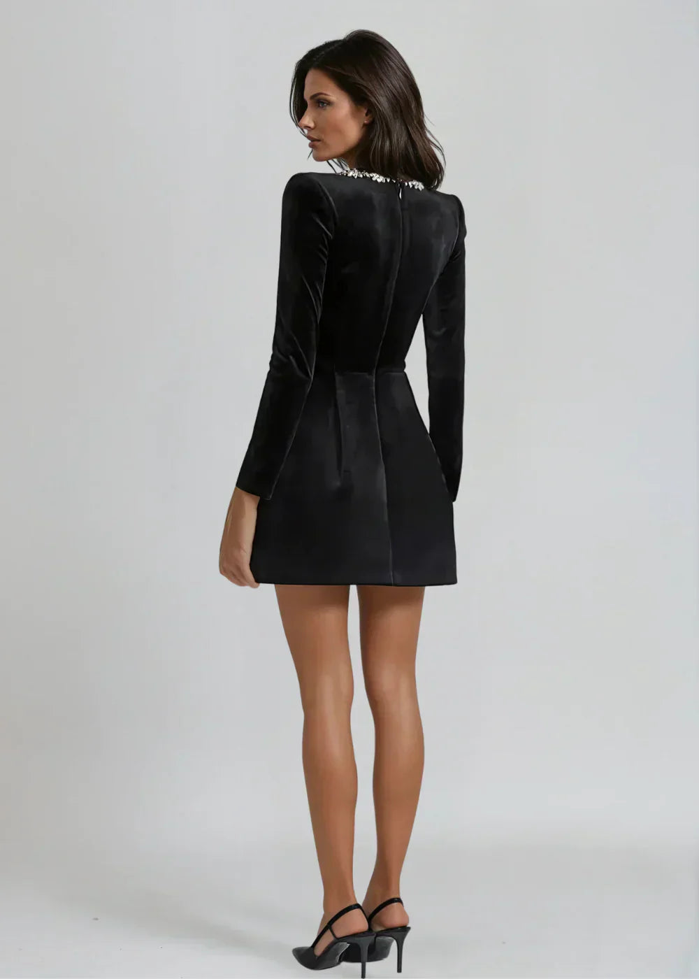 Emília™ | Βελούδινο μίνι φόρεμα