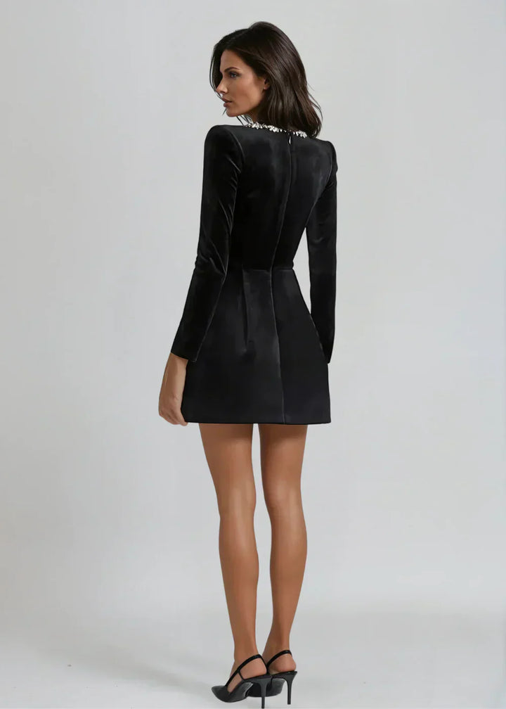 Emília™ | Βελούδινο μίνι φόρεμα