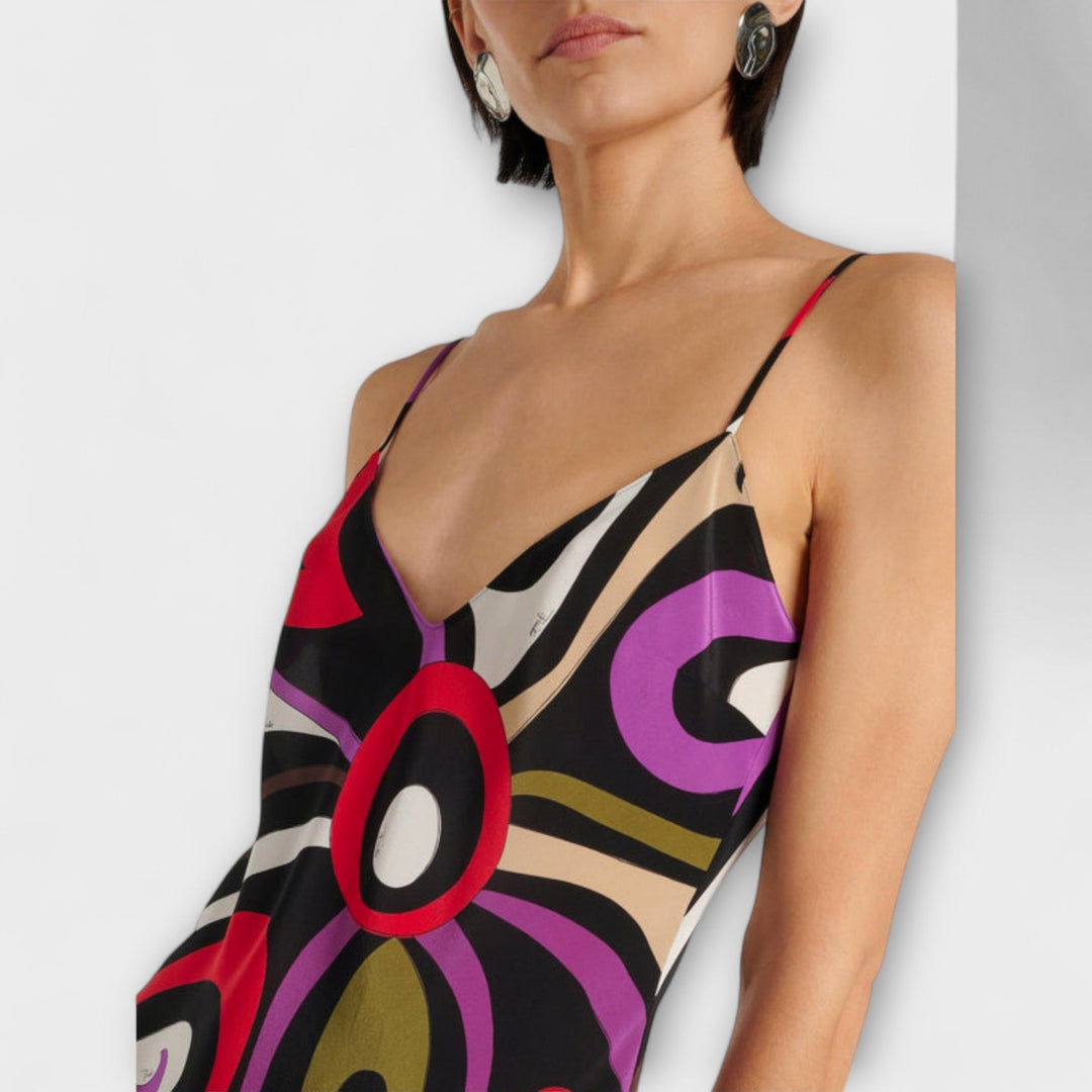 Daphne  ™ ｜ Maxi šaty s mramorovým vzorom