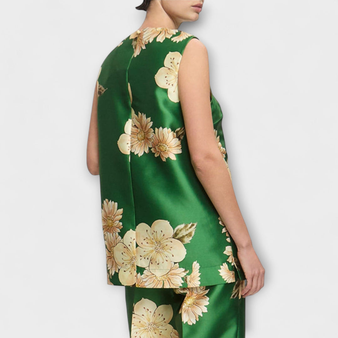 Clea ™ ｜ Sage Bezramenný nohavicový set