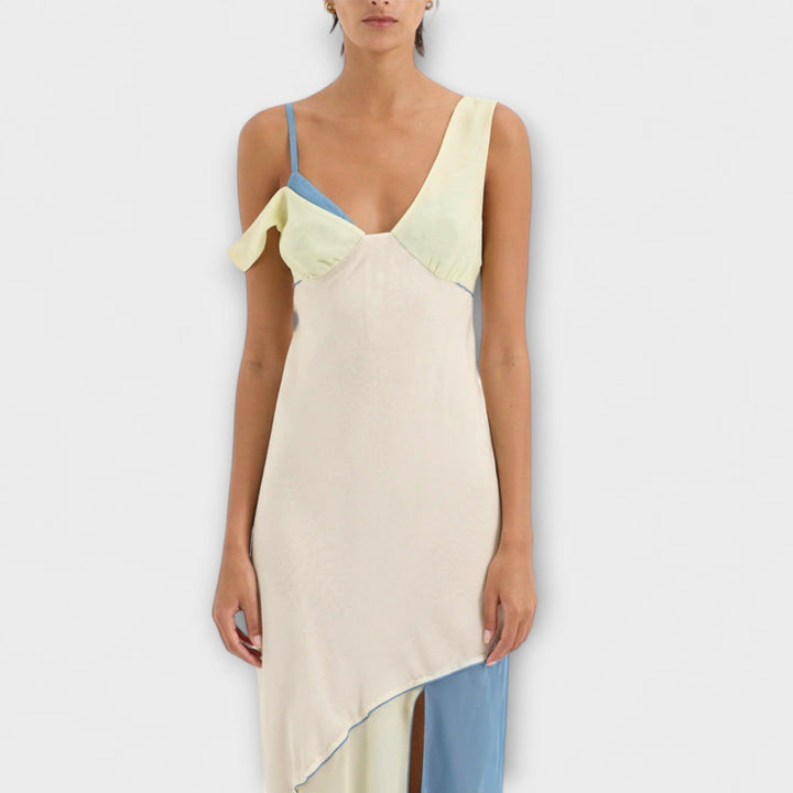 Alora ™ ｜Μίντι φόρεμα Thames με λεπτομέρεια splicing