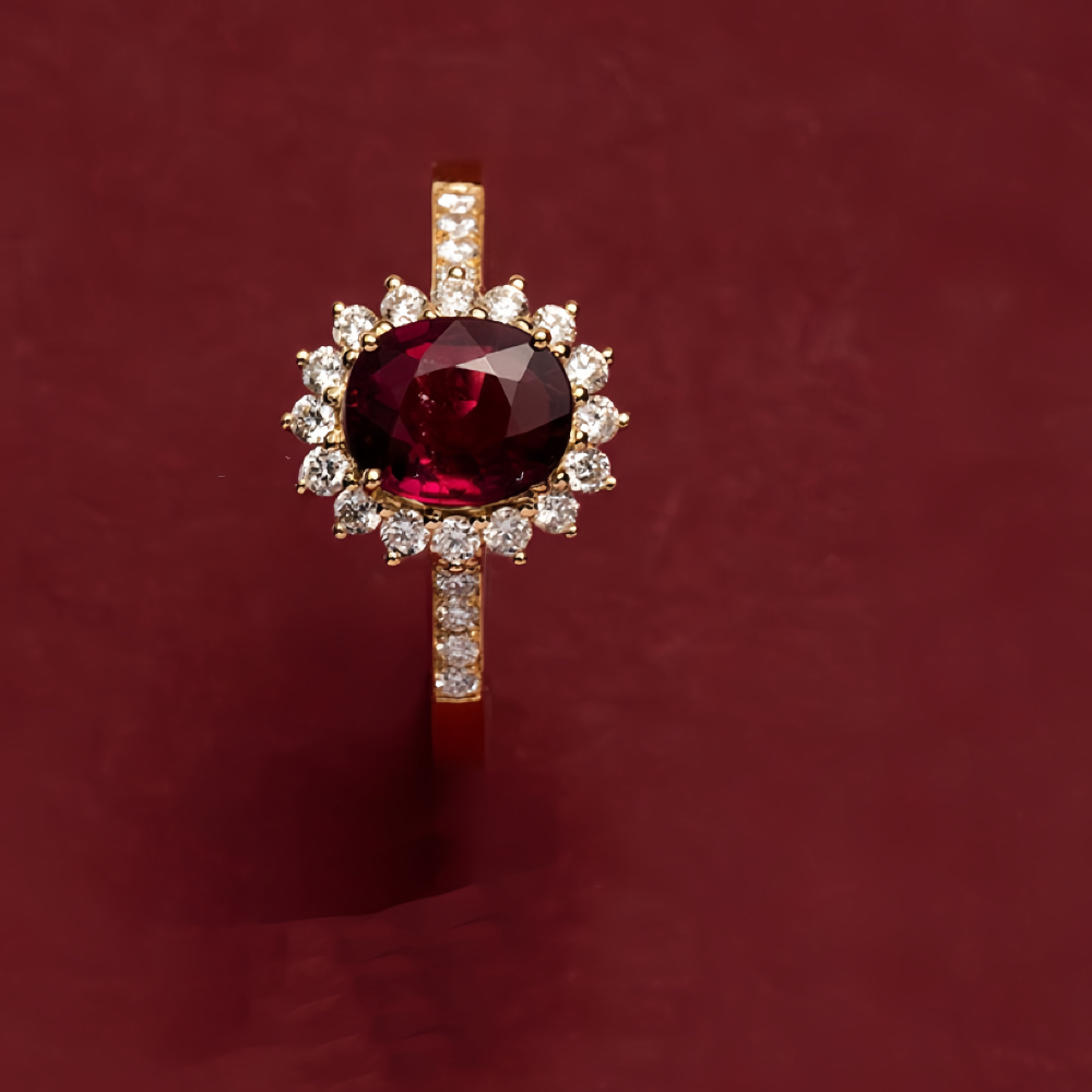 RED STONE ΑΣΗΜΕΝΙΟ ΔΑΧΤΥΛΙΔΙ ΜΕ ΡΟΥΜΠΙΝΙ BESCR0033