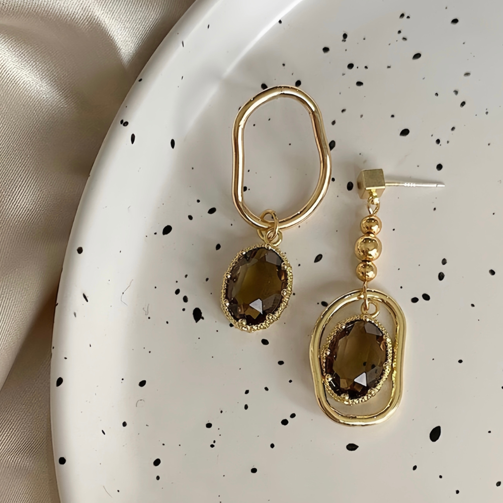 OLIVE ΣΚΟΥΛΑΡΙΚΙΑ ΟΡΕΙΧΑΛΚΟΥ ΜΕ ΚΡΥΣΤΑΛΛΑ BESCE0102