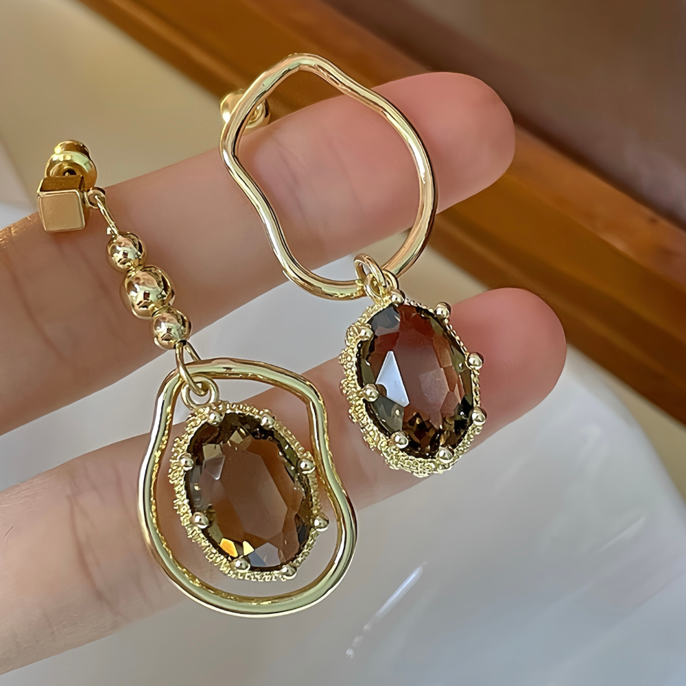 OLIVE ΣΚΟΥΛΑΡΙΚΙΑ ΟΡΕΙΧΑΛΚΟΥ ΜΕ ΚΡΥΣΤΑΛΛΑ BESCE0102