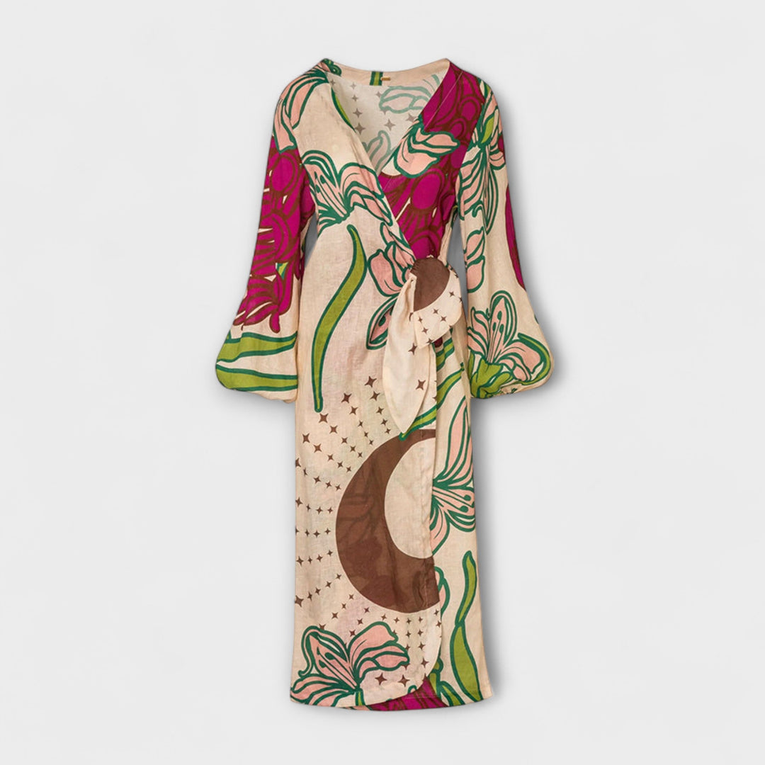 Tracey ™ ｜Bindetunika Maxikleid