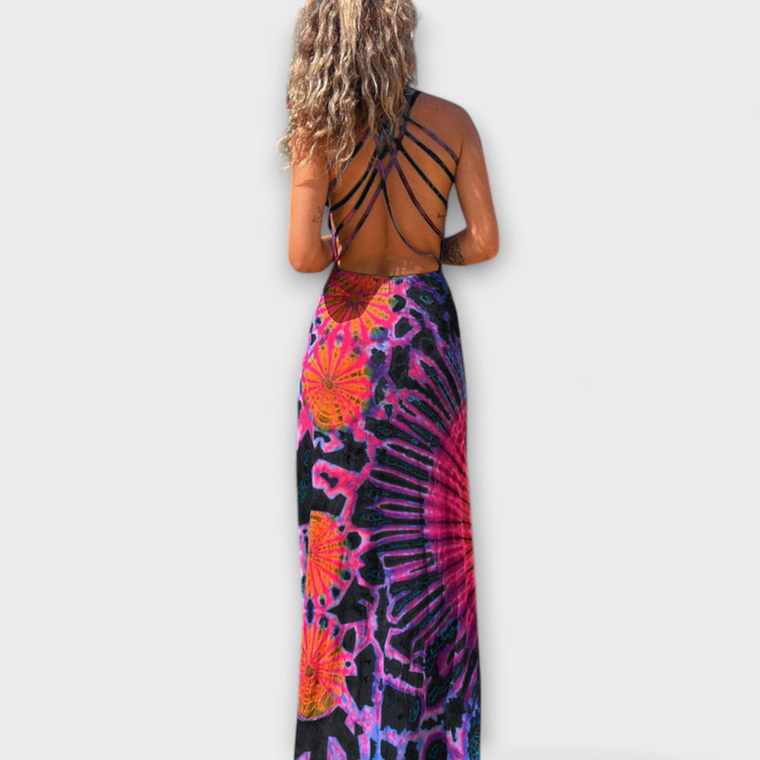 Ronja  ™ ｜ La Bamba Tie-Dye Print Maxikrása