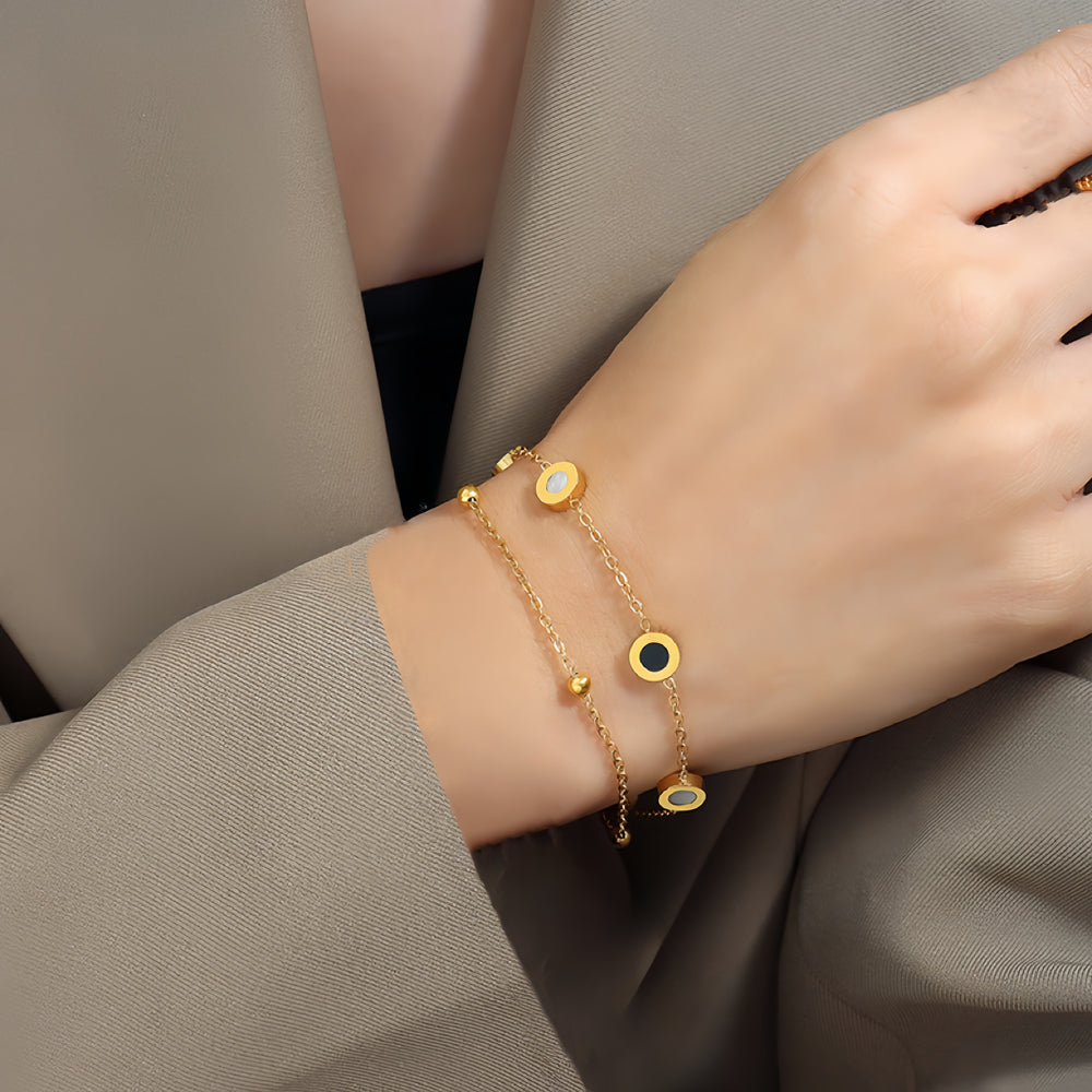 BLACK WHITE ΑΤΣΑΛΙΝΟ ΒΡΑΧΙΟΛΙ ΧΕΡΙΟΥ BESCH0025