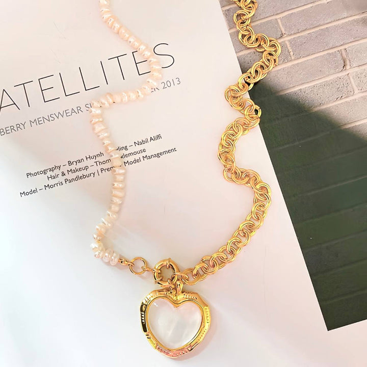 HALF HEART ΚΟΛΙΕ ΟΡΕΙΧΑΛΚΟΥ ΜΕ ΚΑΡΔΙΑ BESCL0090