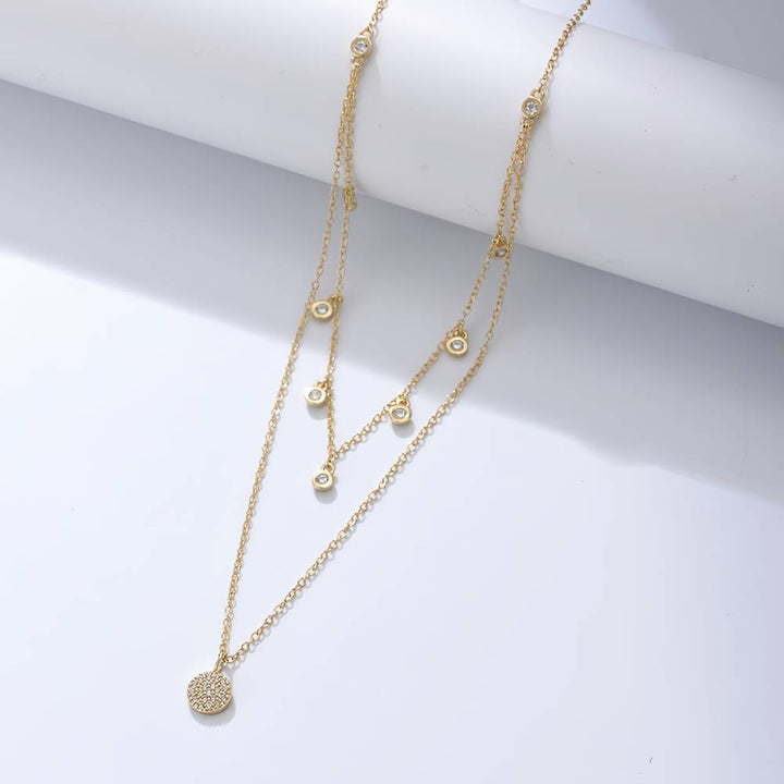 DOUBLE ZIRCONIUM ΑΣΗΜΕΝΙΟ ΔΙΠΛΟ ΚΟΛΙΕ BESCL0075