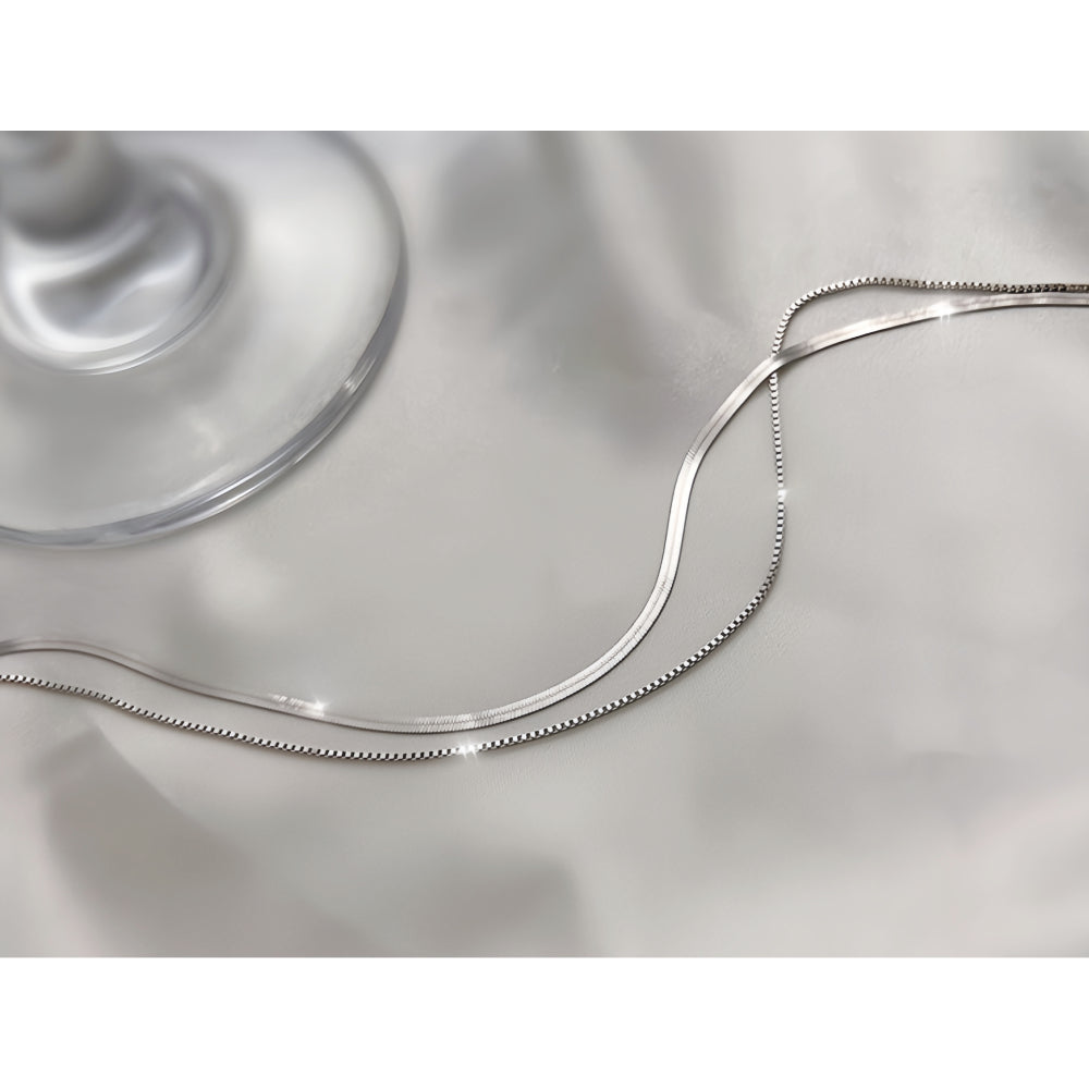 SILK ΑΣΗΜΕΝΙΟ ΔΙΠΛΟ ΚΟΛΙΕ BESCL0101