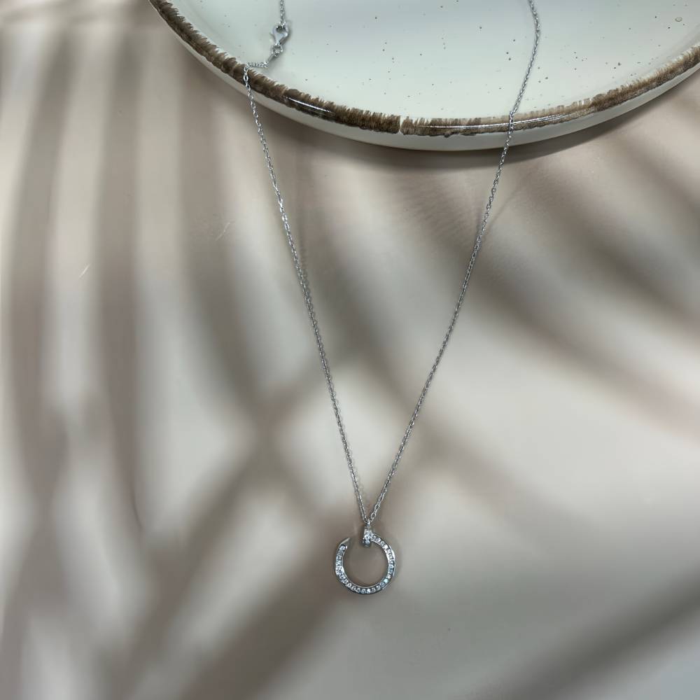 MOISSANNITE ΑΣΗΜΕΝΙΟ ΚΟΛΙΕ BESCL0130