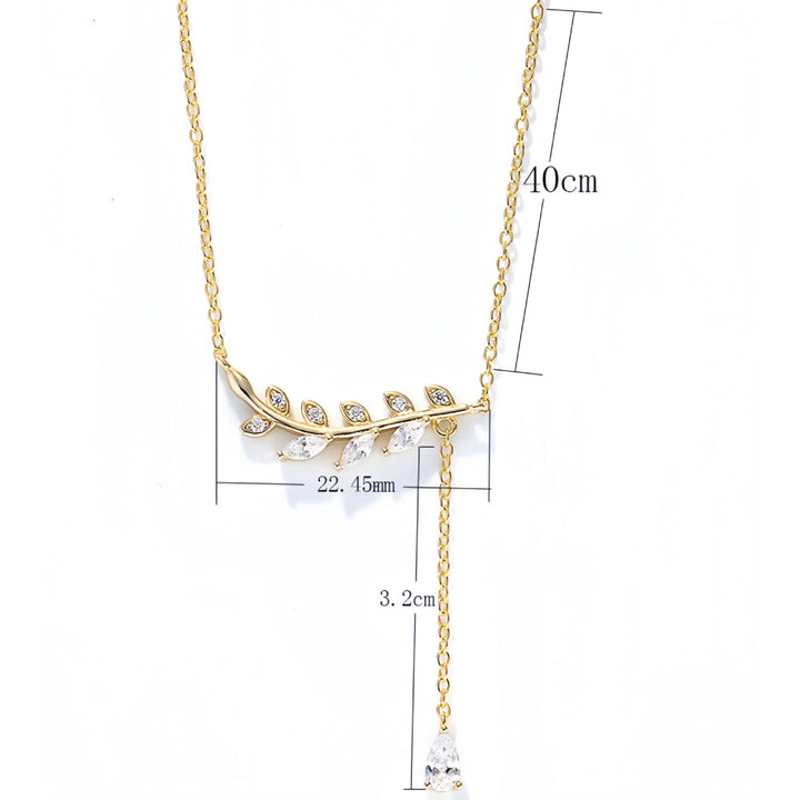 ZIRCONIUM LEAF ΑΣΗΜΕΝΙΟ ΚΟΛΙΕ BESCL0080