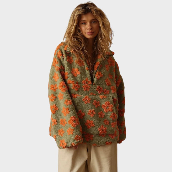 Eva™ | Fleecová mikina so zipsom