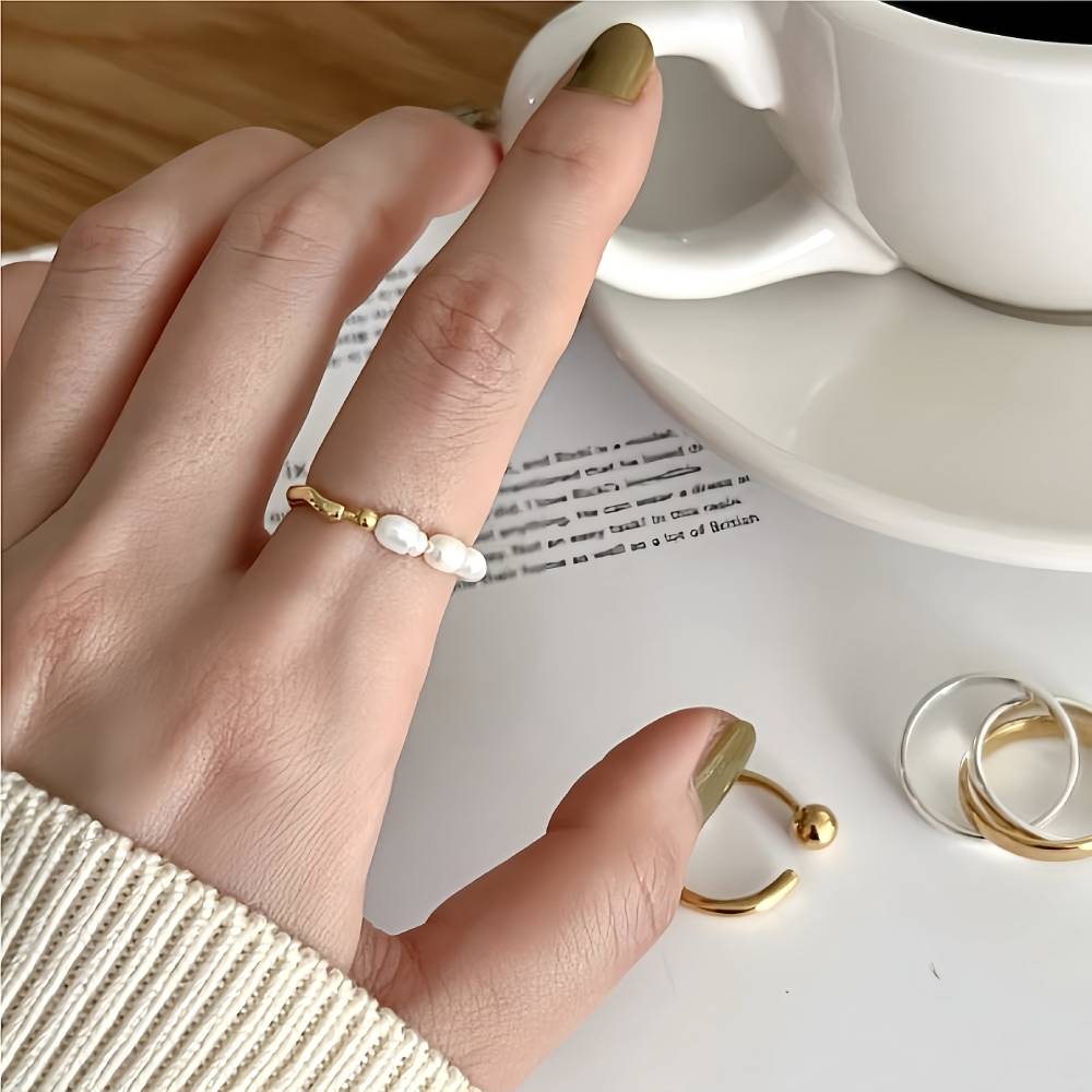 PEARLS ΑΣΗΜΕΝΙΟ ΔΑΧΤΥΛΙΔΙ BESCR0045