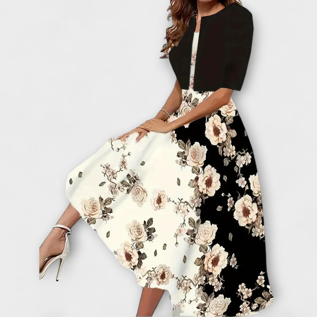 Patrícia™ ｜Γυναικείο φόρεμα Midi με σακάκι