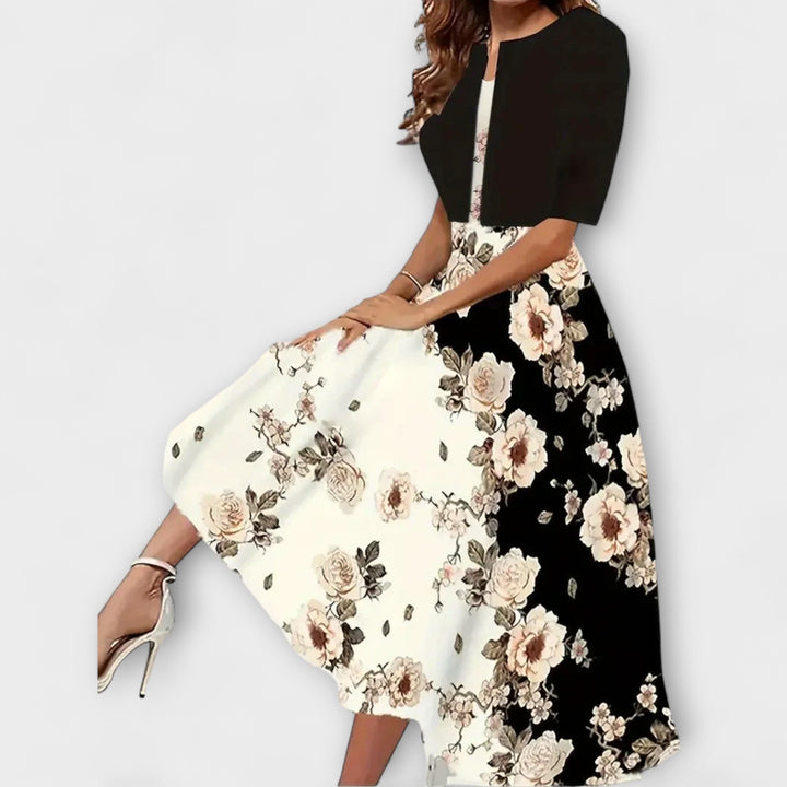 Patrícia™ ｜Γυναικείο φόρεμα Midi με σακάκι