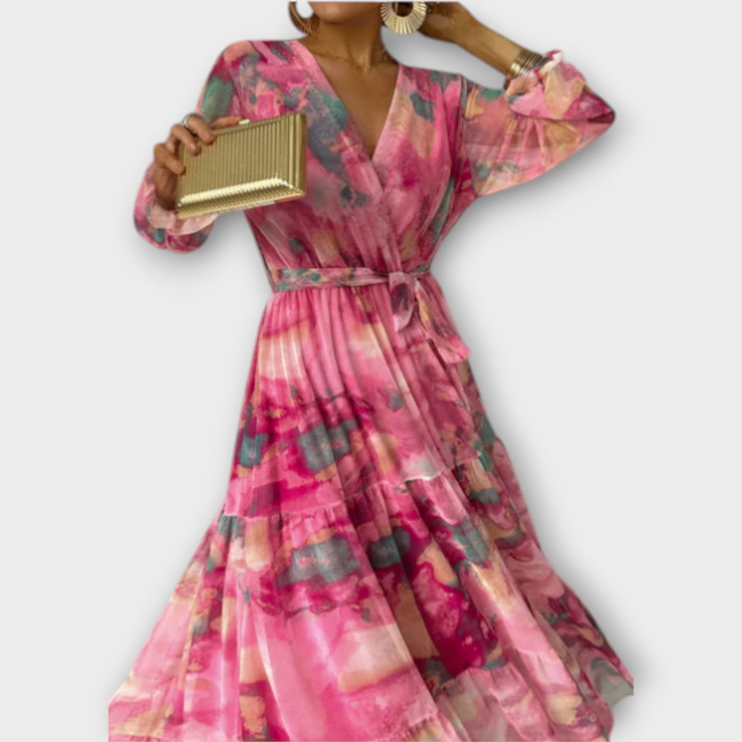 Evelyn  ™ ｜ Ακουαρέλα όνειρο Μακρύ παλτό