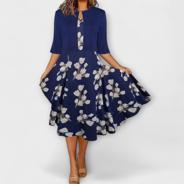 Patrícia™ ｜Γυναικείο φόρεμα Midi με σακάκι