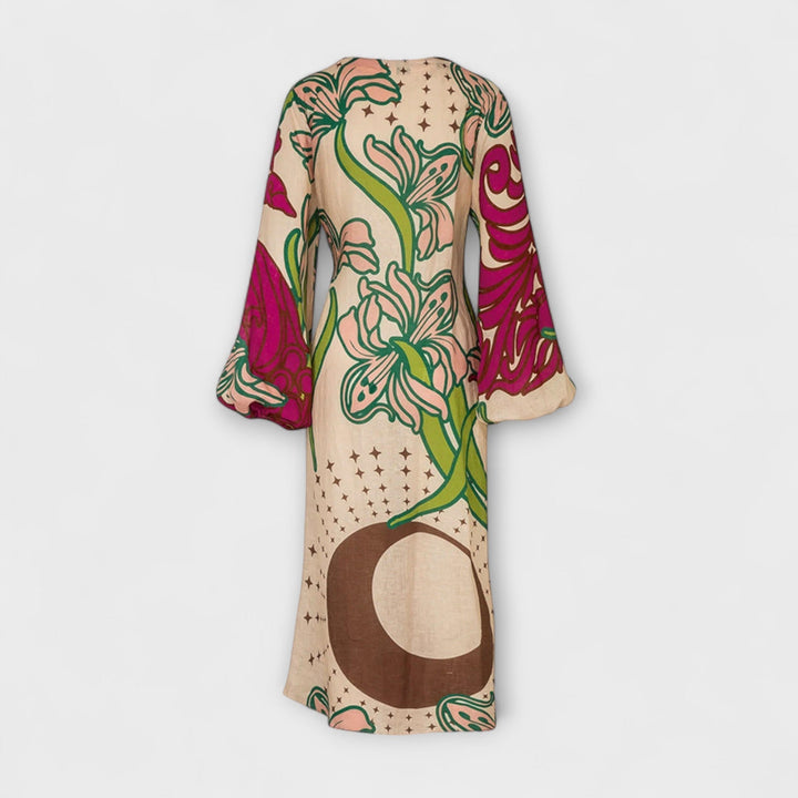 Tracey ™ ｜Bindetunika Maxikleid