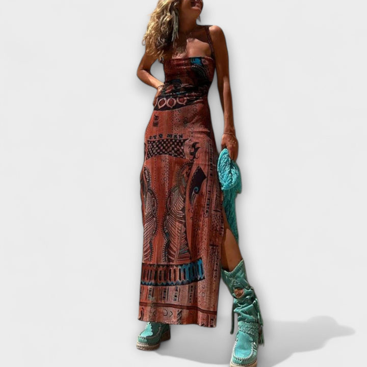 Τέλος ™ ｜ Μοναδικό midi φόρεμα με cowl-ντεκολτέ