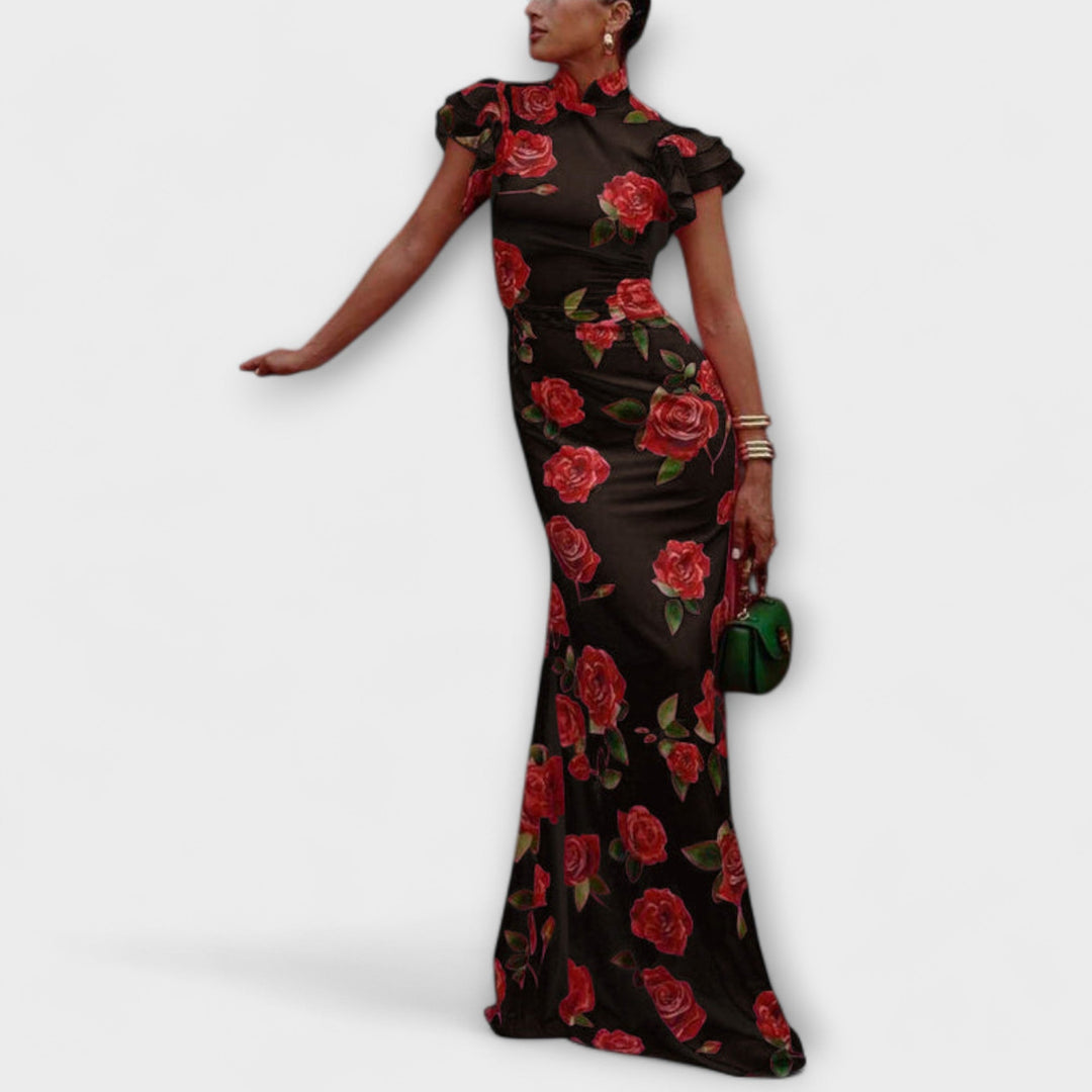 Luna  ™ ｜Μακριά φόρεμα με floral σχέδιο