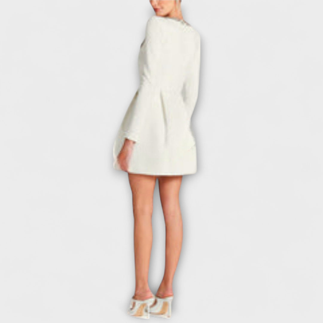 Wren ™ ｜Μίνι φόρεμα από μαλακό βελούδο με διακοσμητικά πετράδια