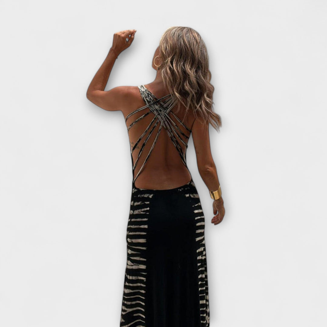 Livia  ™ ｜Maxi šaty s hviezdnym nebom a tie-dye