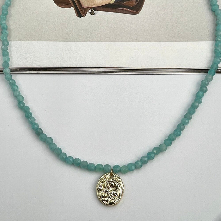 AMAZONITE ΑΤΣΑΛΙΝΟ ΚΟΛΙΕ BESCL0142