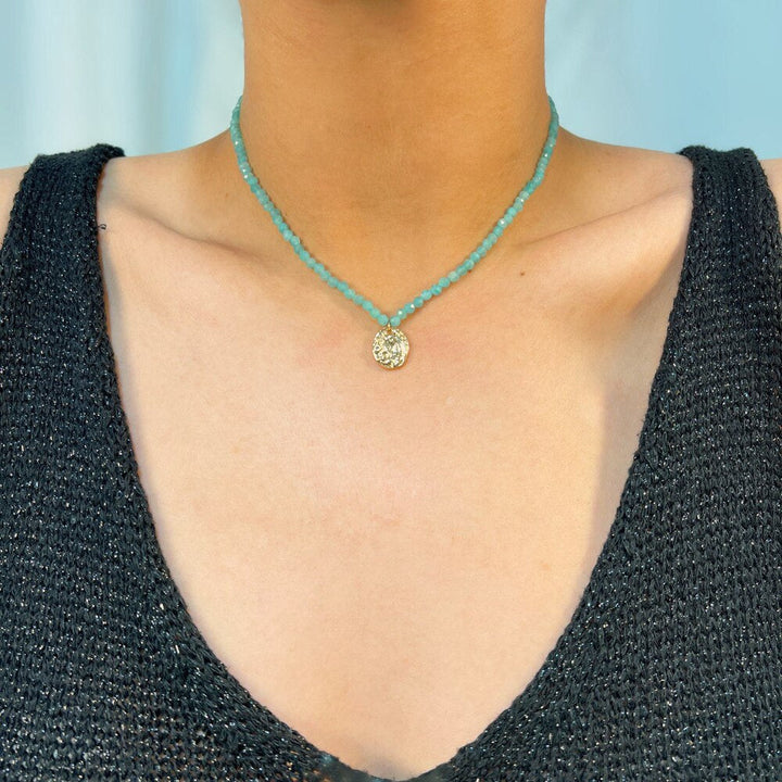 AMAZONITE ΑΤΣΑΛΙΝΟ ΚΟΛΙΕ BESCL0142