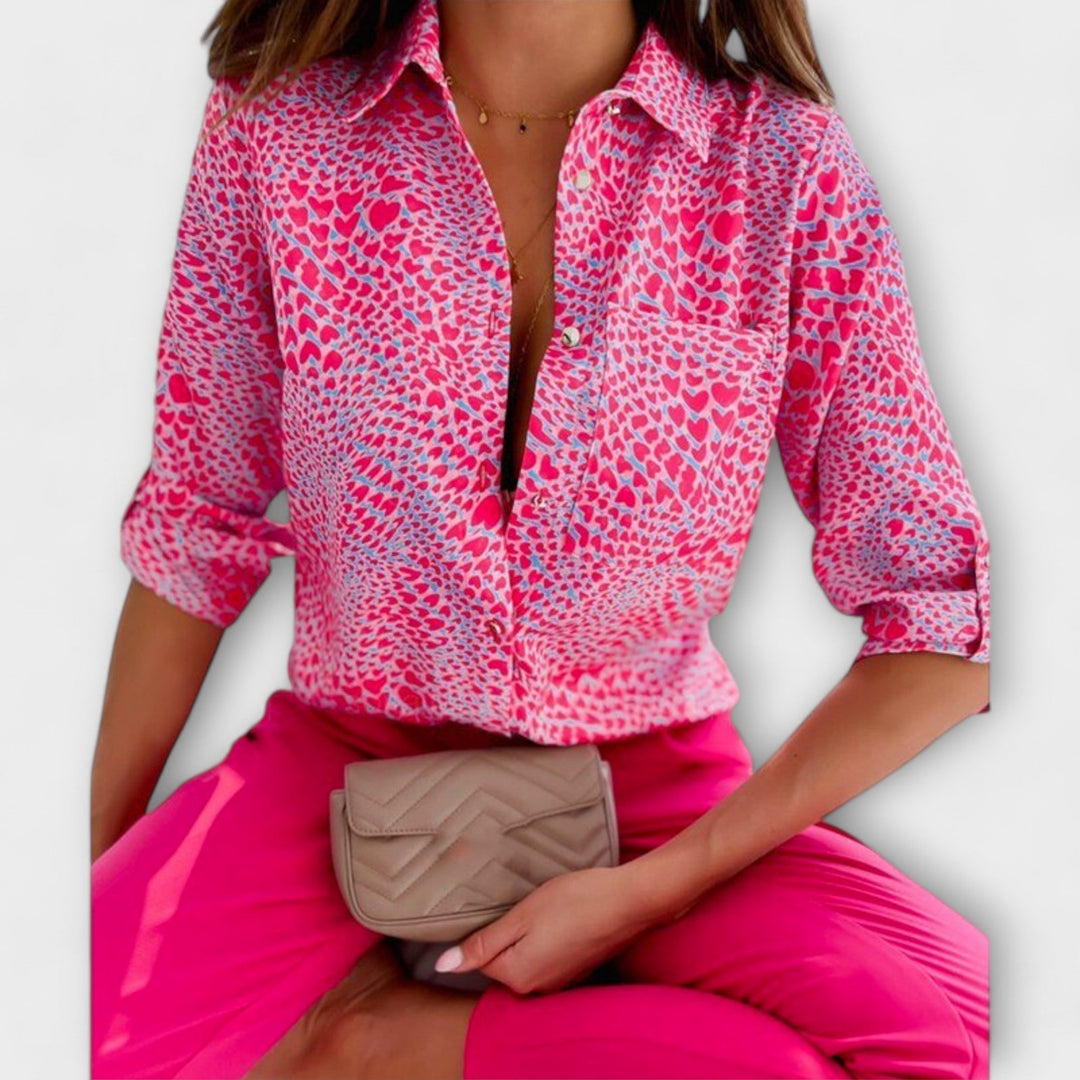 Antónia™ ｜Blúzka s klasickým golierom